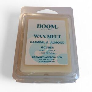 : Boom Bath & Body Wax Melts – Oatmeal & Almond, 6 Cubes, New